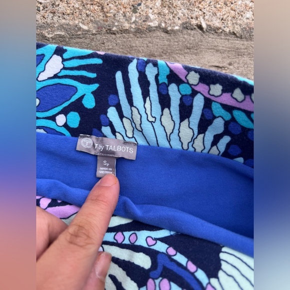 T by Talbots Colorful Paisley Print Skirt - Picture 6 of 7